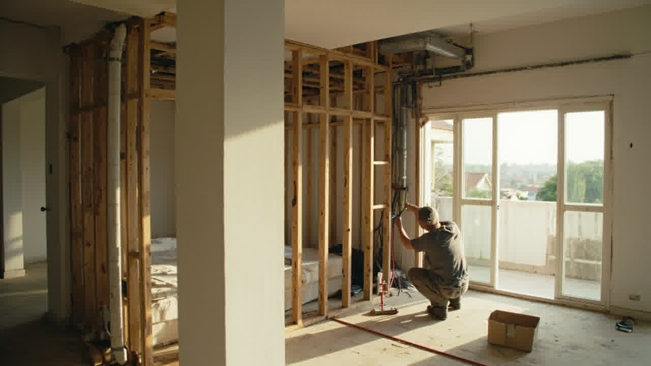 Rumah tapak tahap renovasi interior